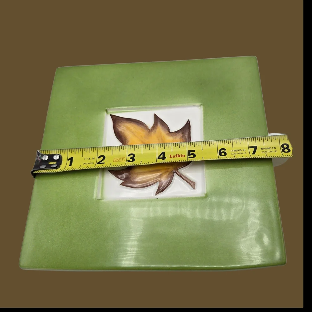Crate & Barrell Maple Leaf Trivet Stefani Italy Fall Autumn